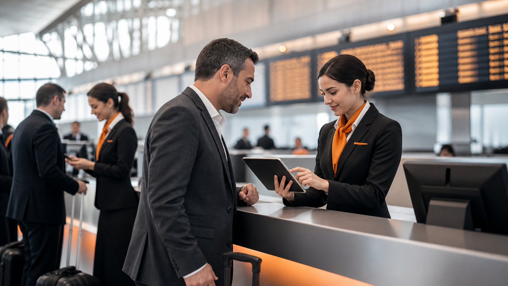 Airport passenger service team